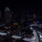 Oscar Piastri, McLaren MCL38, leads Nico Hulkenberg, Haas VF-24